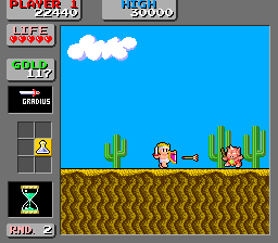 Wonder Boy: Monster Land (decrypted bootleg of Japan Old Ver., MC-8123, 317-0043) png snap